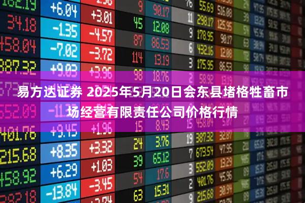 易方达证券 2025年5月20日会东县堵格牲畜市场经营有限责任公司价格行情